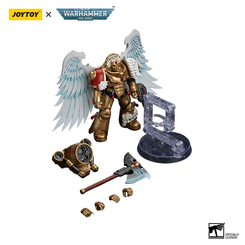 Warhammer The Horus Heresy Actionfigur 1/18 Blood Angels Sanguinary Guard with Encarmine Axe and Inferno Pistol 12 cm