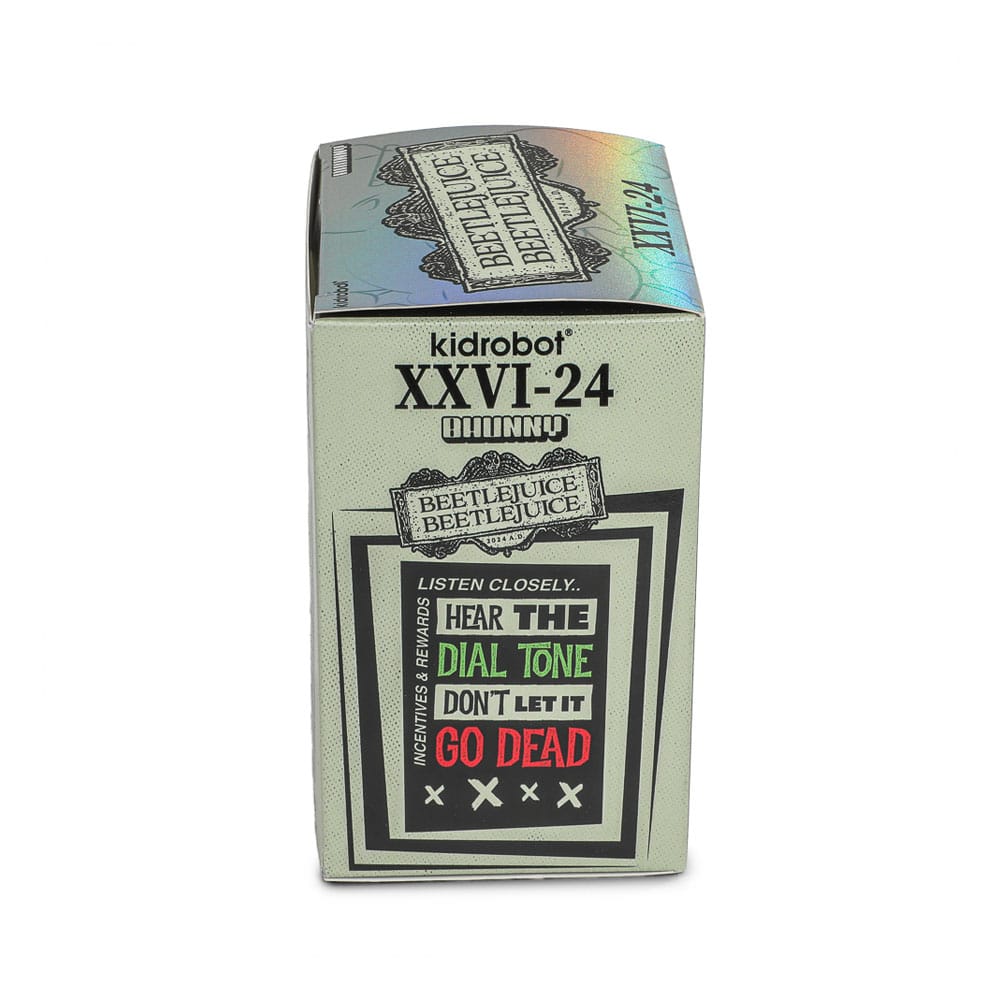 Beetlejuice Beetlejuice Bhunny Flocked Vinyl Figur Beetlejuice Striped Suit 10 cm