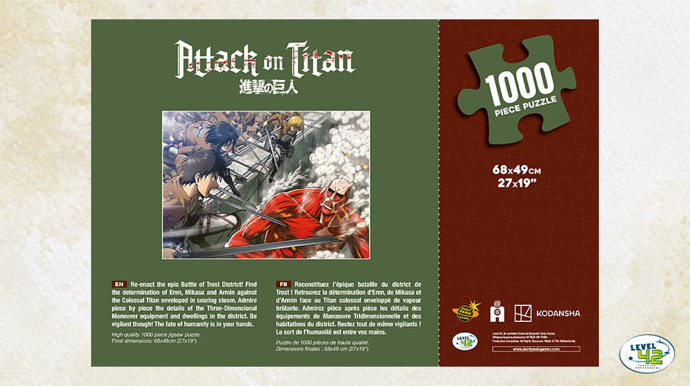 Attack on Titan Puzzle Fight (1000 Teile)