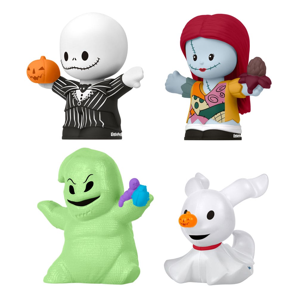 Nightmare Before Christmas Fisher-Price Little People Collector Minifiguren 4er-Pack 7 cm