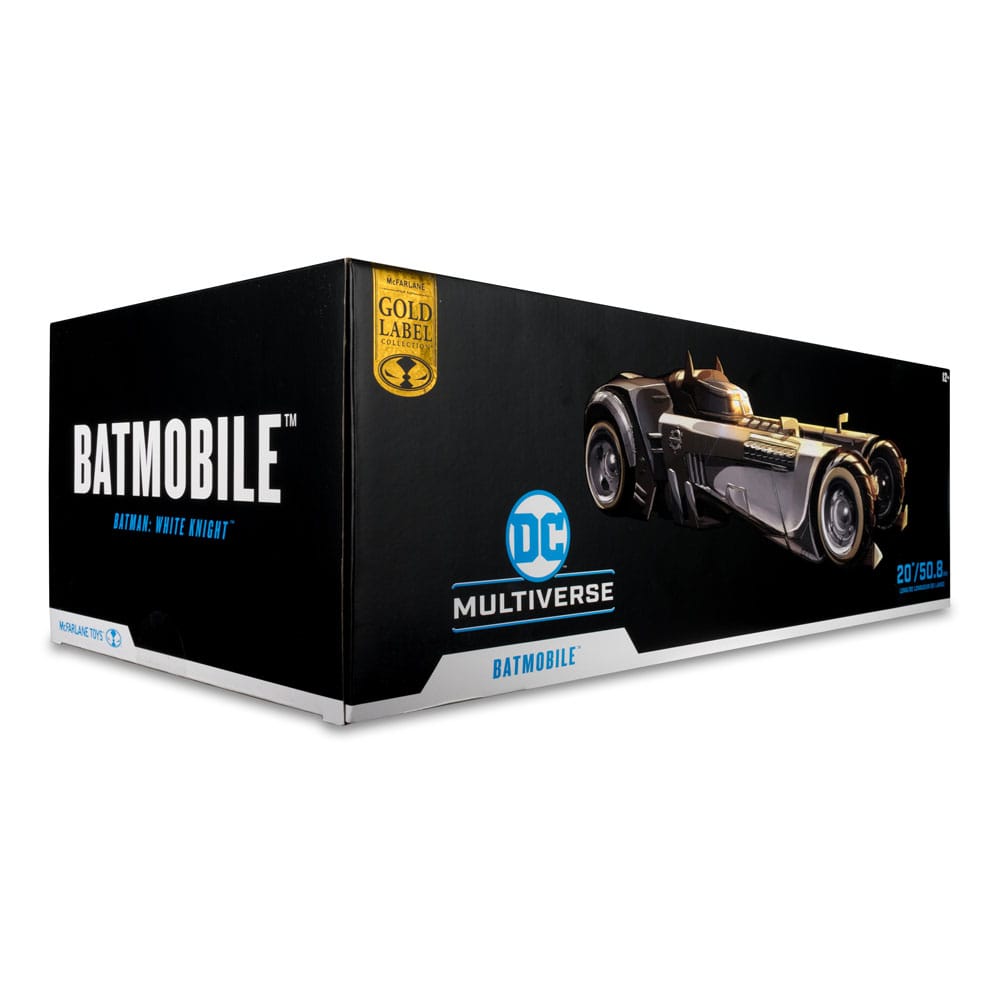 DC Multiverse Fahrzeug White Knight Batmobile (Gold Label) 18 cm
