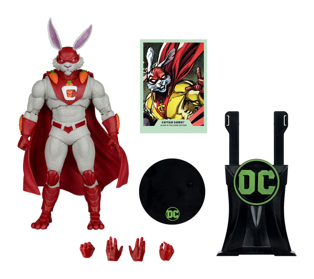 DC Multiverse Actionfigur Captain Carrot (Justice League Incarnate) Glow In The Dark Edition (Gold Label) 18 cm