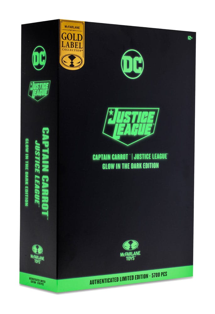 DC Multiverse Actionfigur Captain Carrot (Justice League Incarnate) Glow In The Dark Edition (Gold Label) 18 cm