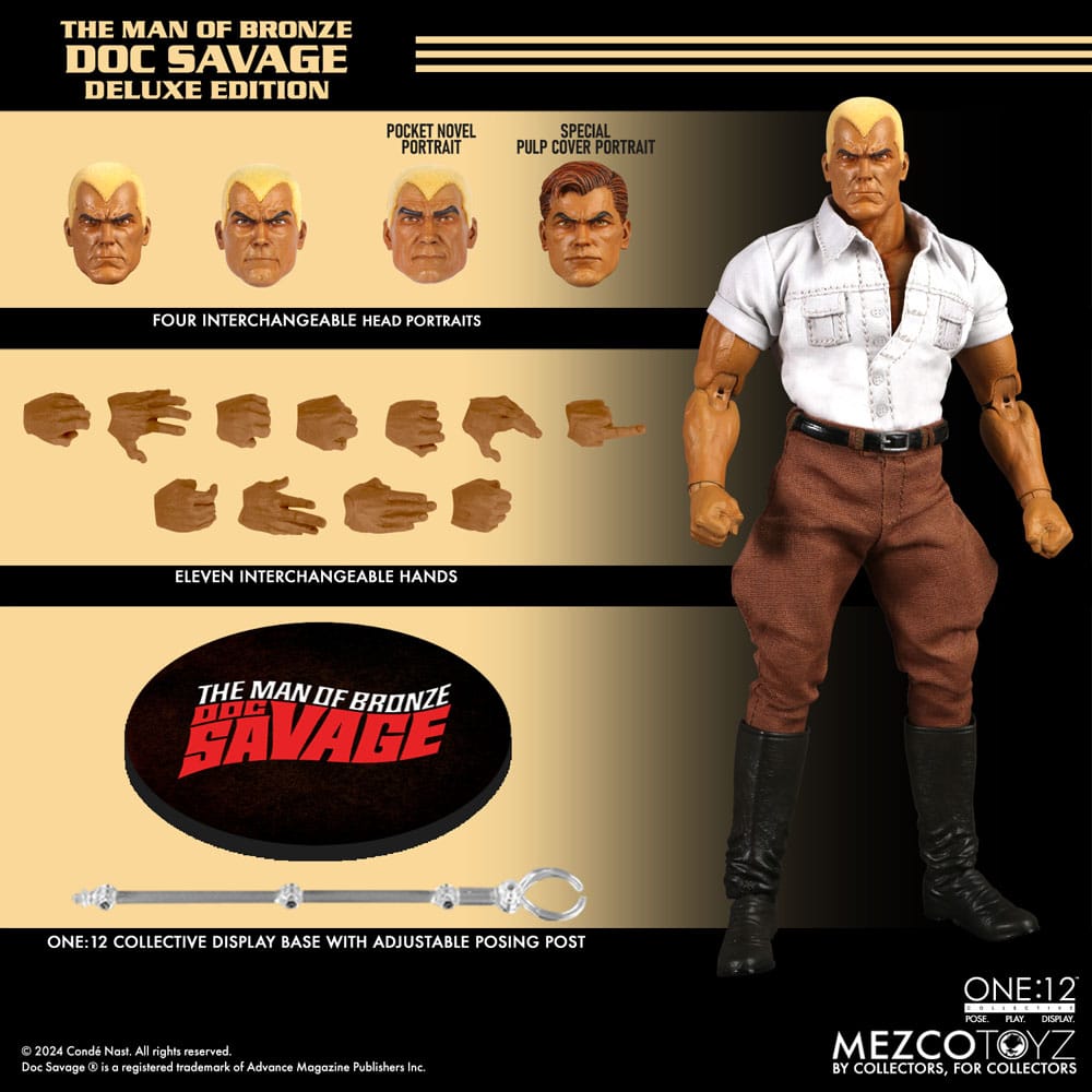 Doc Savage Actionfigur 1/12 Doc Savage Deluxe Edition 18 cm