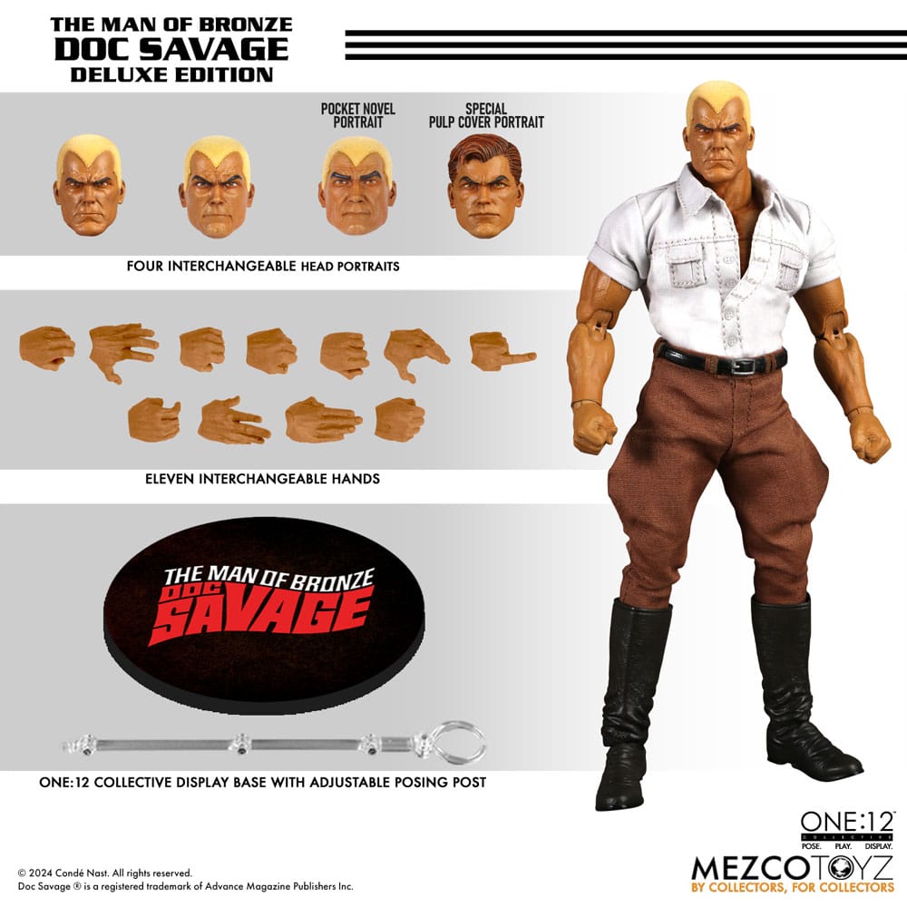 Doc Savage Actionfigur 1/12 Doc Savage Deluxe Edition 18 cm