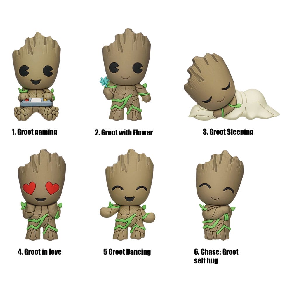 Guardian of the Galaxy 3D Magnete Groot Series 2 Display (12)