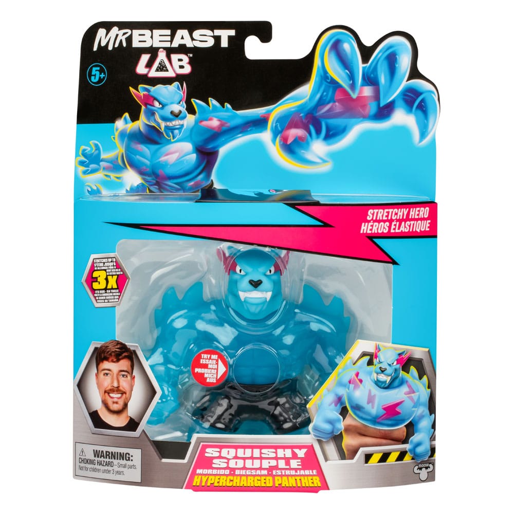 Mr. Beast Lab Goo Jit Zu Dehnbare Figur Hypercharged Panther 11 cm