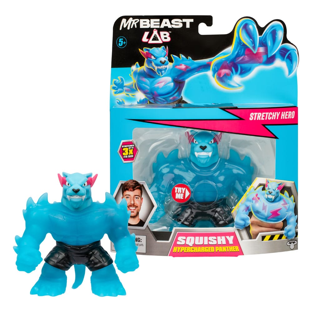 Mr. Beast Lab Goo Jit Zu Dehnbare Figur Hypercharged Panther 11 cm