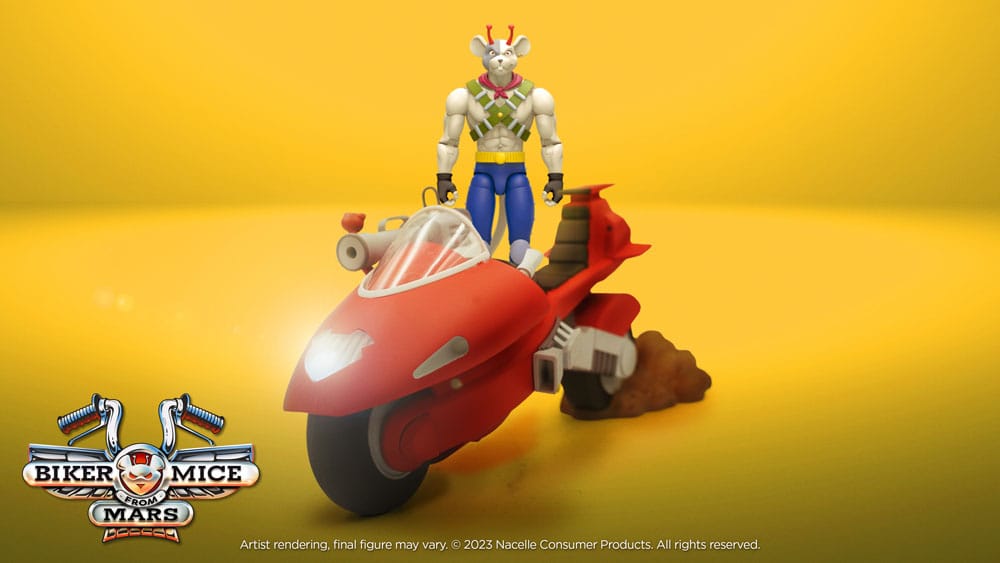 Biker Mice From Mars Fahrzeug Vinnie's Radical Rocket Sled 25 cm