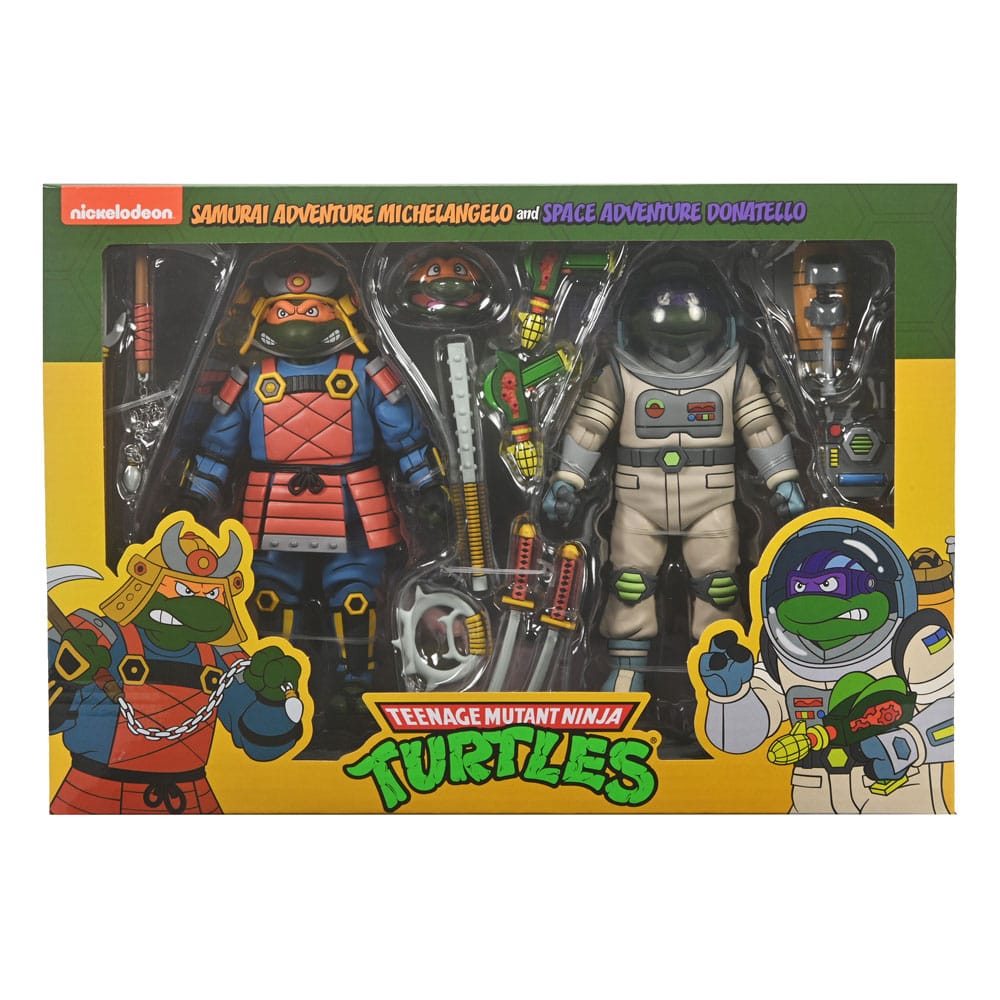 Teenage Mutant Ninja Turtles (Cartoon) Actionfiguren 2er-Pack Space Adventure & Samurai Turtles 18 cm