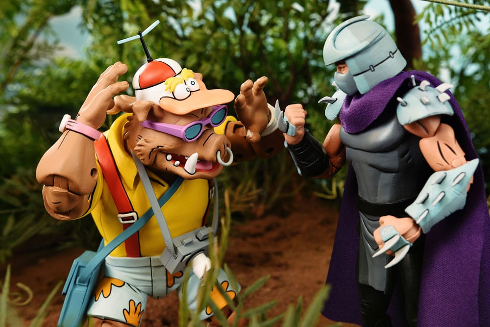 Teenage Mutant Ninja Turtles (Cartoon 1980) Actionfiguren 2er-Pack Vacation Bebop and Rocksteady 18 cm