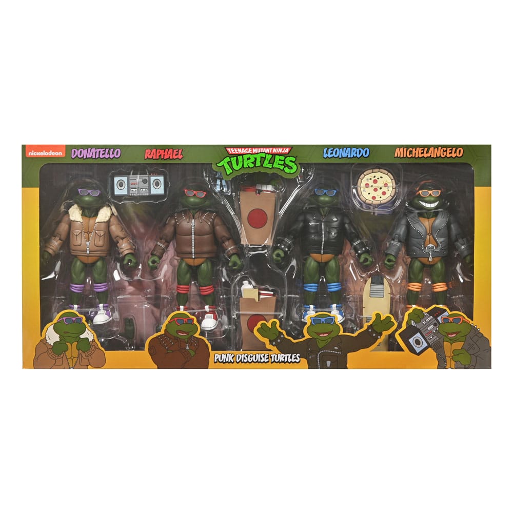 Teenage Mutant Ninja Turtles (Cartoon) Actionfiguren 4er-Pack Punk Turtles 18 cm