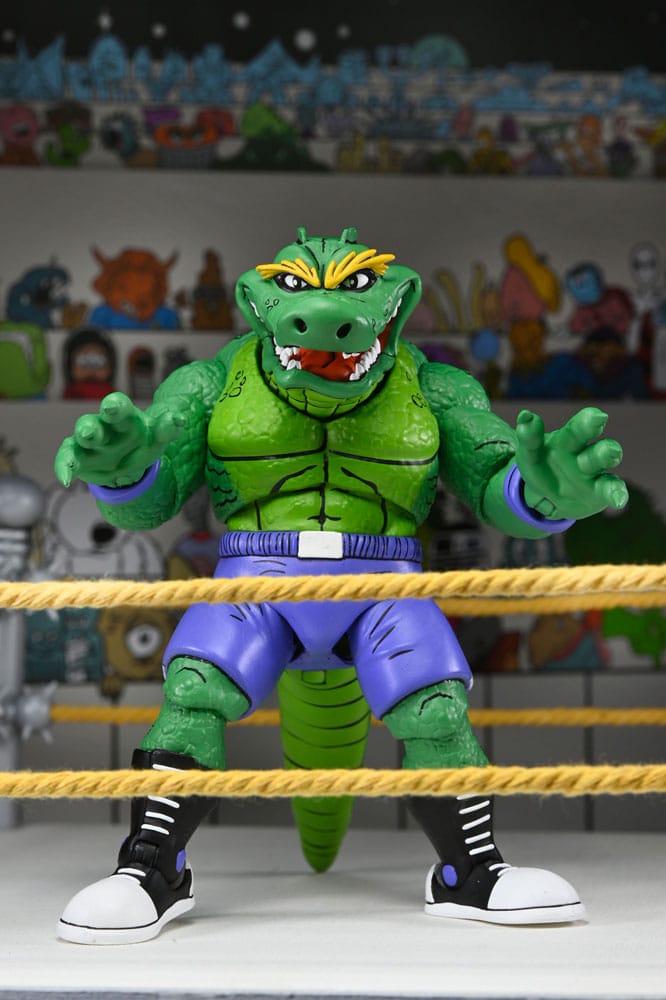 Teenage Mutant Ninja Turtles (Archie Comics) Actionfigur Stump Wrestling Leatherhead 18 cm