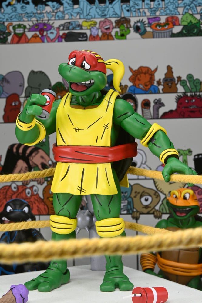 Teenage Mutant Ninja Turtles (Archie Comics) Actionfiguren 4er-Pack Stump Wrestling Turtles 18 cm