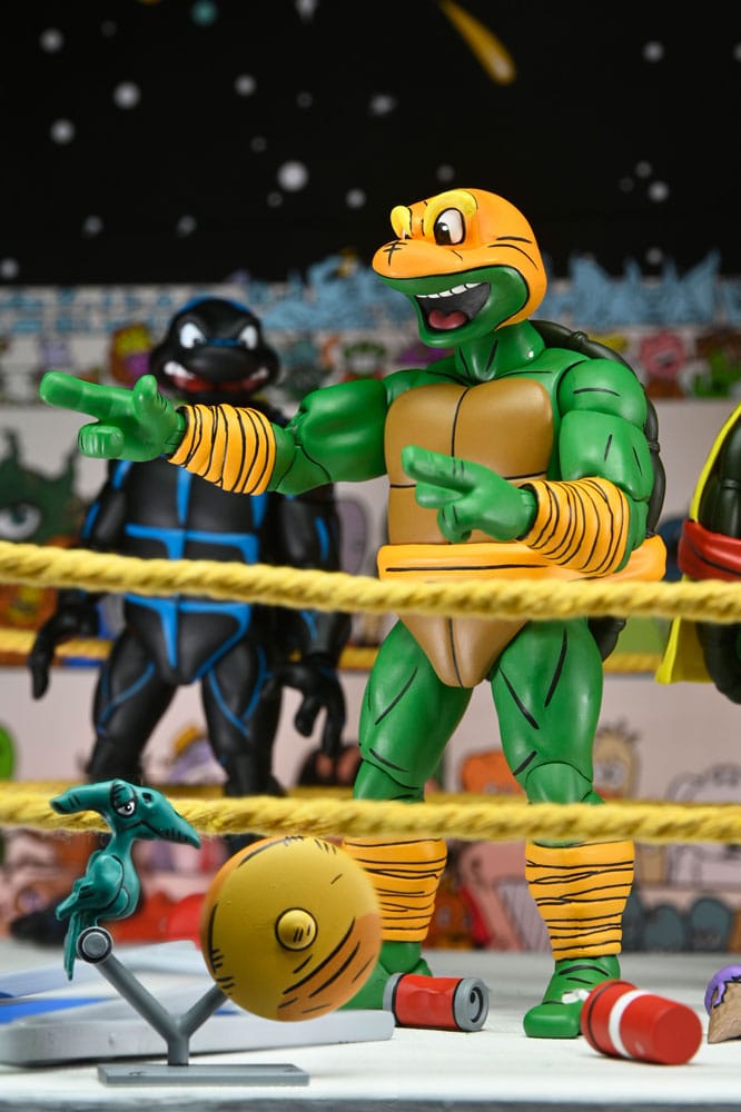 Teenage Mutant Ninja Turtles (Archie Comics) Actionfiguren 4er-Pack Stump Wrestling Turtles 18 cm