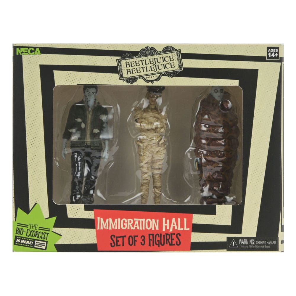 Beetlejuice Beetlejuice Figuren 3er-Pack Immigration Hall 1 10 cm