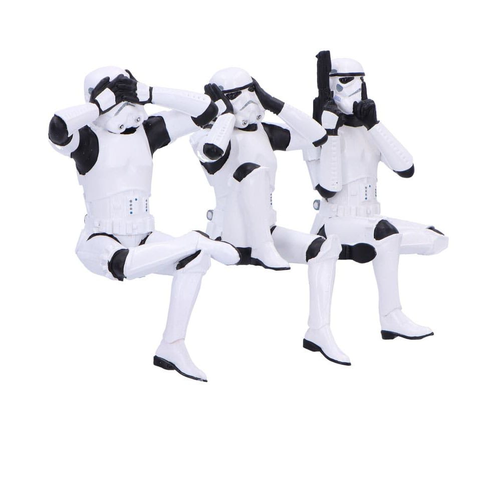 Stormtrooper Figuren Three Wise Sitting Stormtroopers 11 cm