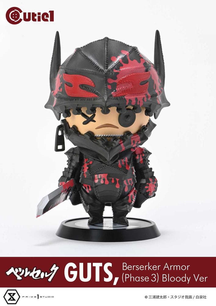Berserk Cutie1 PVC Figur Guts Berserker Armor (Phase 3) Bloody Ver. 12 cm