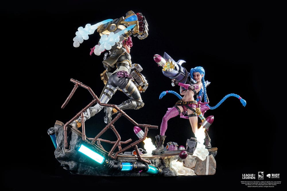 League of Legends Statuen 1/6 2er-Pack Vi & Jinx