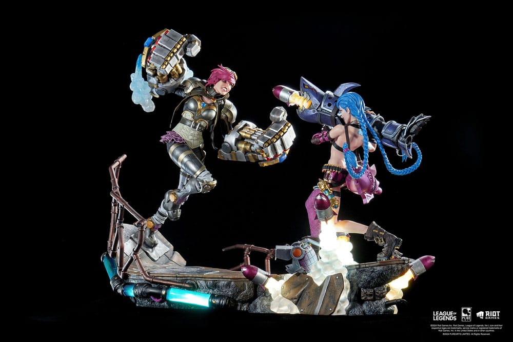 League of Legends Statuen 1/6 2er-Pack Vi & Jinx