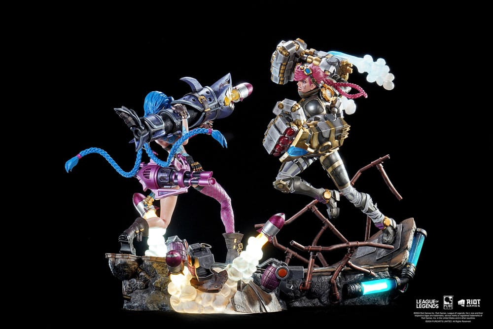 League of Legends Statuen 1/6 2er-Pack Vi & Jinx