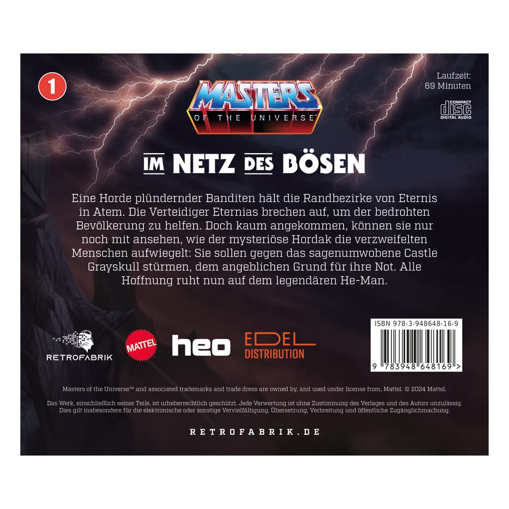 Masters of the Universe Hörspiel-CD Folge 1: Im Netz des Bösen *Deutsche Version*
