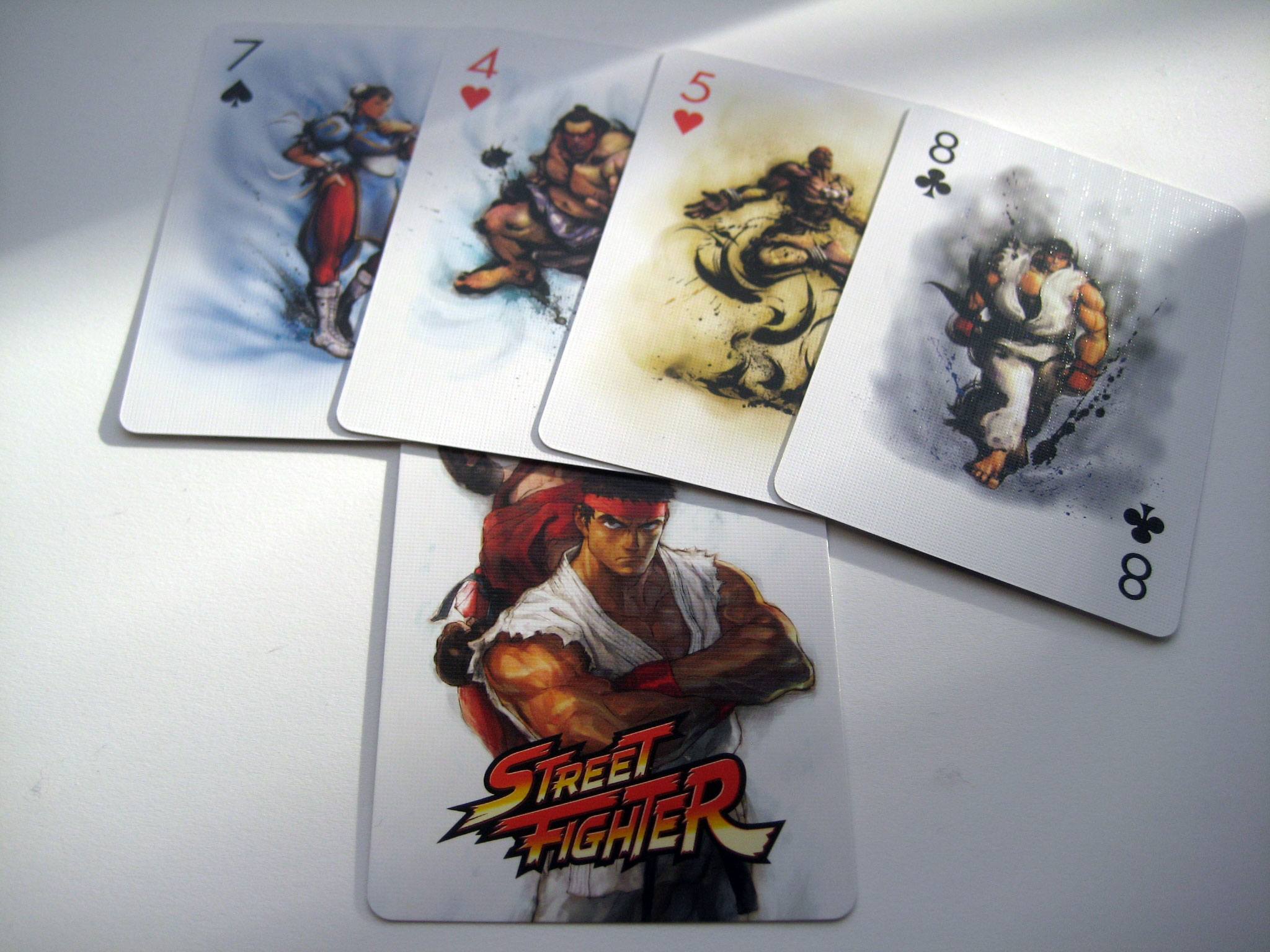 Street Fighter Spielkarten Characters