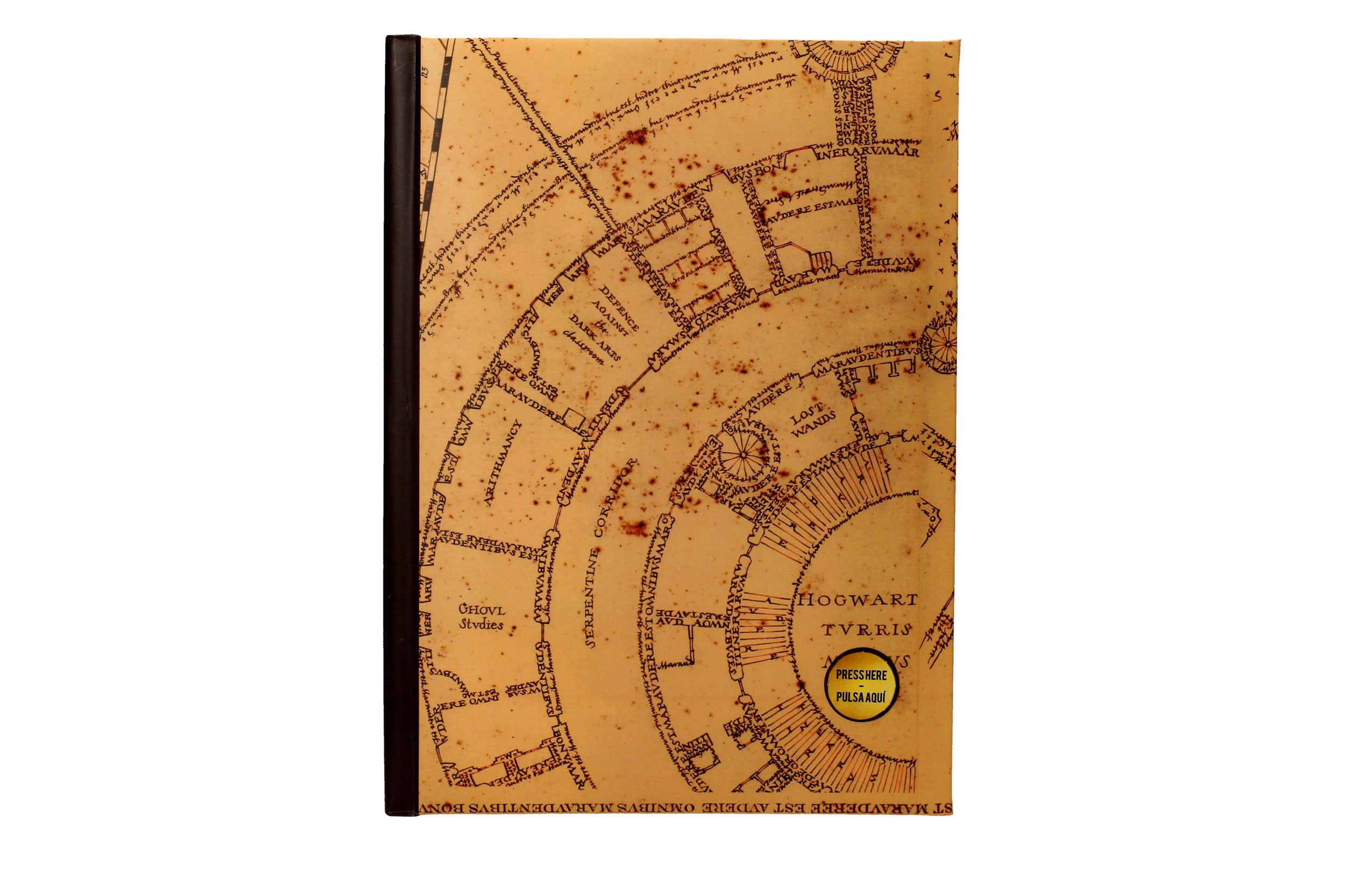 Harry Potter Notizbuch mit Leuchtfunktion Karte des Rumtreibers