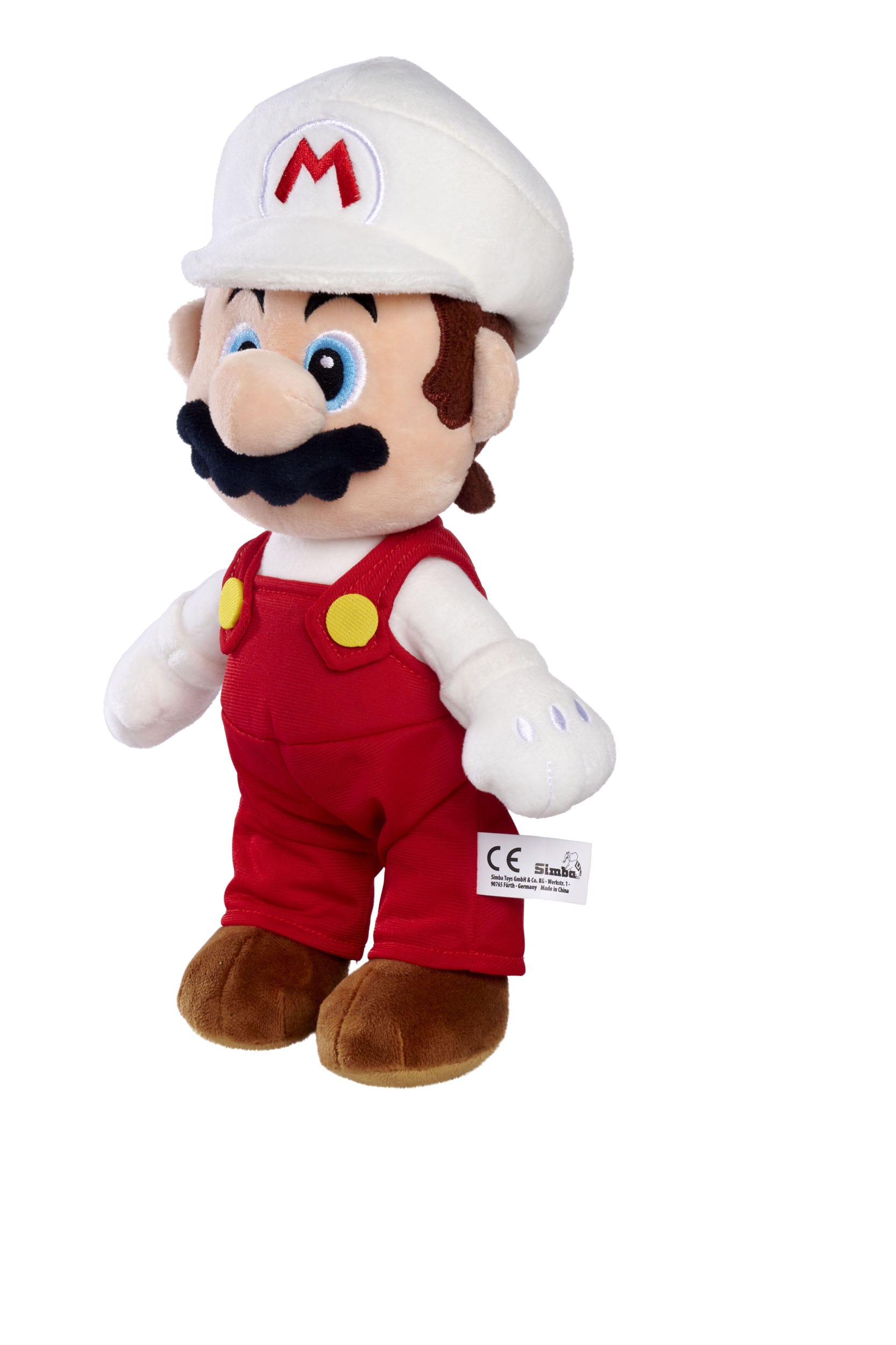 Super Mario Plüschfigur Feuer Mario 30 cm