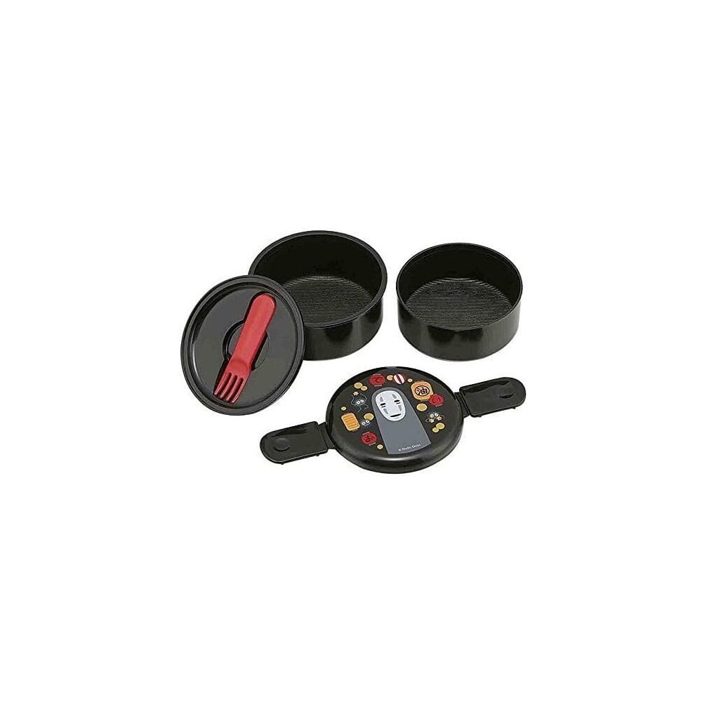 Chihiros Reise ins Zauberland Zweilagige runde Lunchbox No Face & Lantern