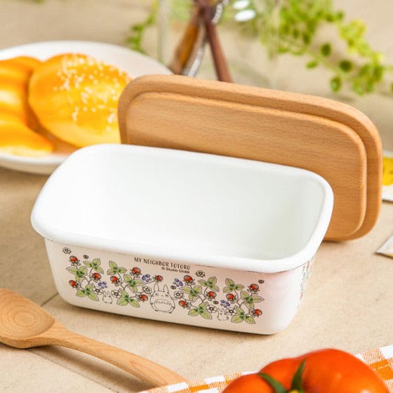 Mein Nachbar Totoro Butterdose mit Holzdeckel Soot Sprites 500 ml