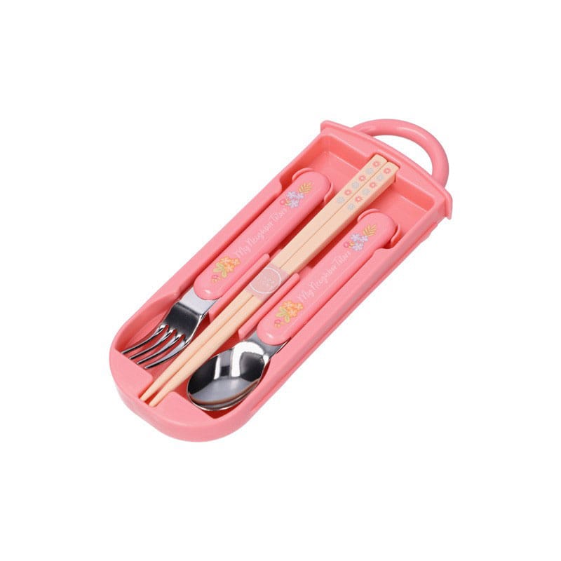 Mein Nachbar Totoro Essstäbchen & Löffel & Gabel Set Mei & Totoro