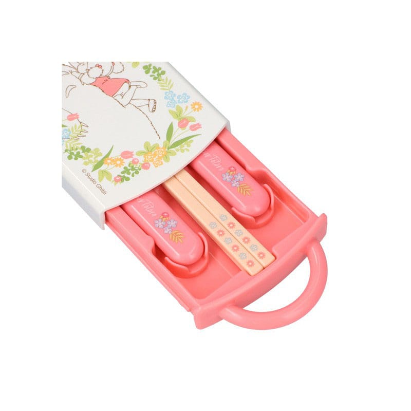 Mein Nachbar Totoro Essstäbchen & Löffel & Gabel Set Mei & Totoro