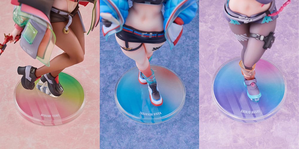 Gridman Universe PVC Statuen 3er-Pack 1/7 Rikka Takarada, Akane Shinjo, Yume Minami: Dreamy Divas Ver.