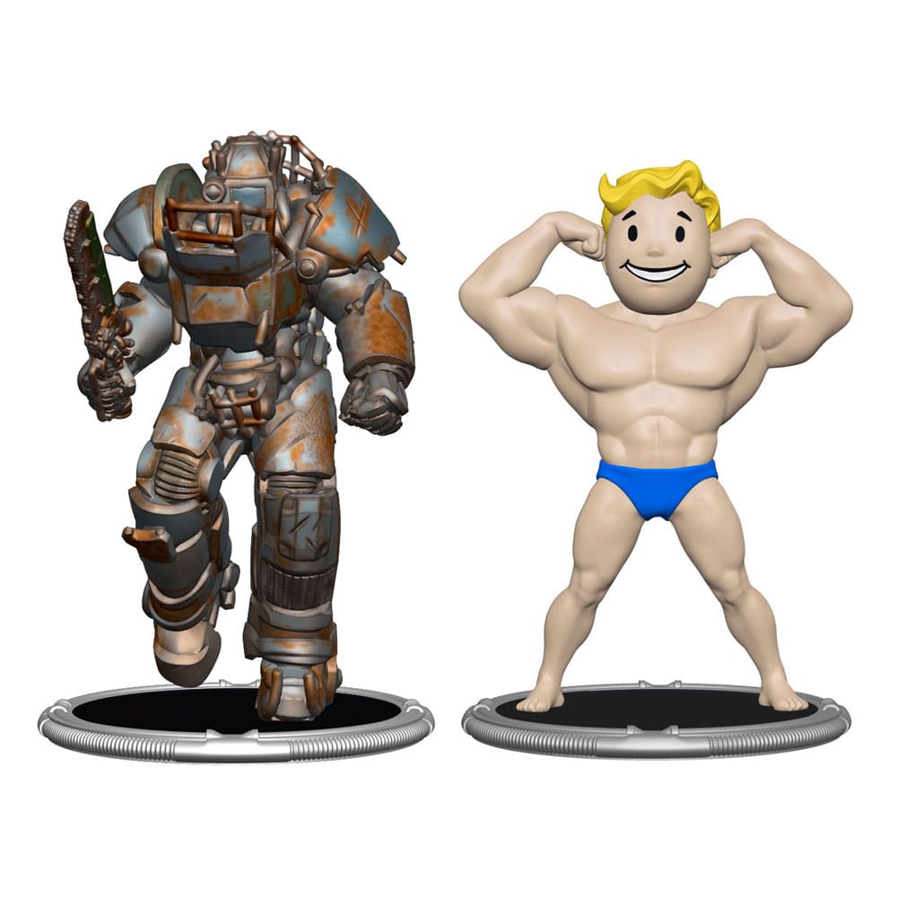 Fallout Minifiguren 2er-Pack Set E Raider & Vault Boy (Strong) 7 cm