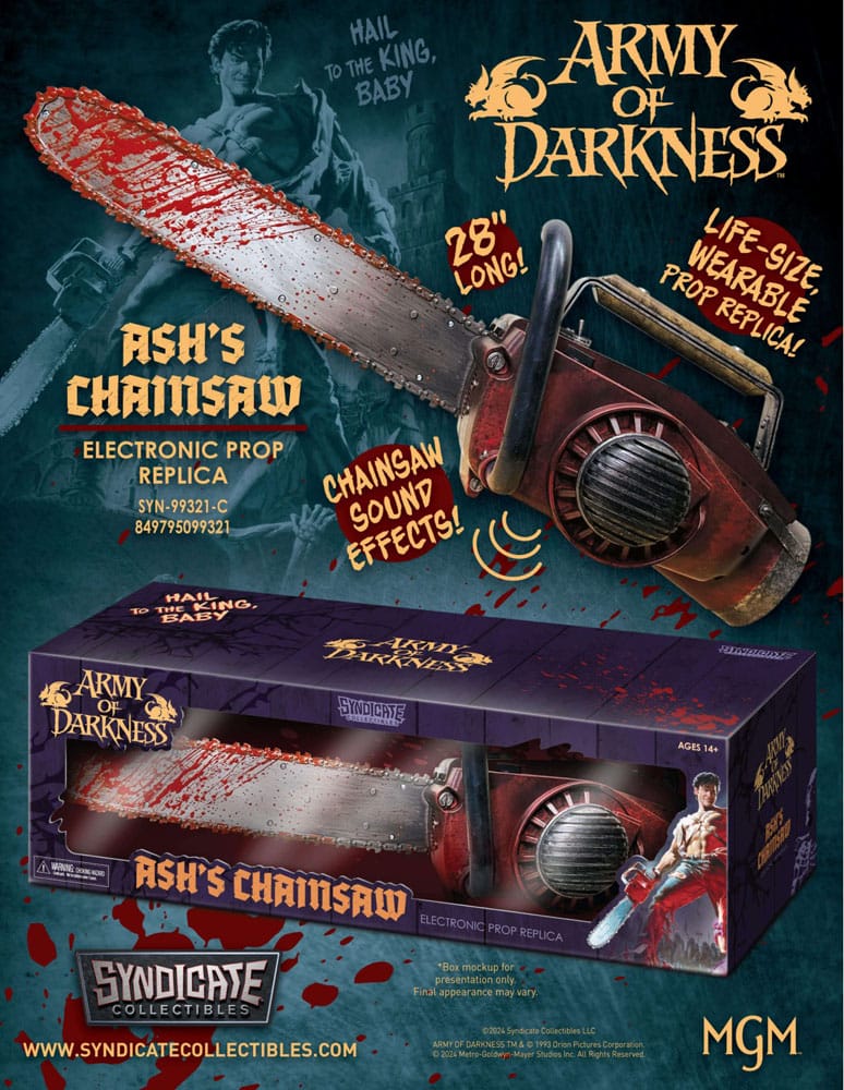 Army of Darkness Prop Replik 1/1 Ash's Kettensäge 71 cm