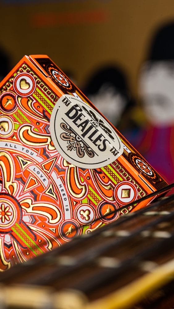 The Beatles Spielkarten Orange Version