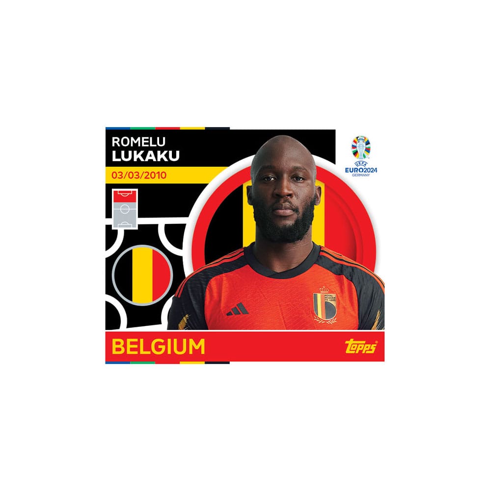 UEFA EURO 2024 Sticker Collection Display (100)