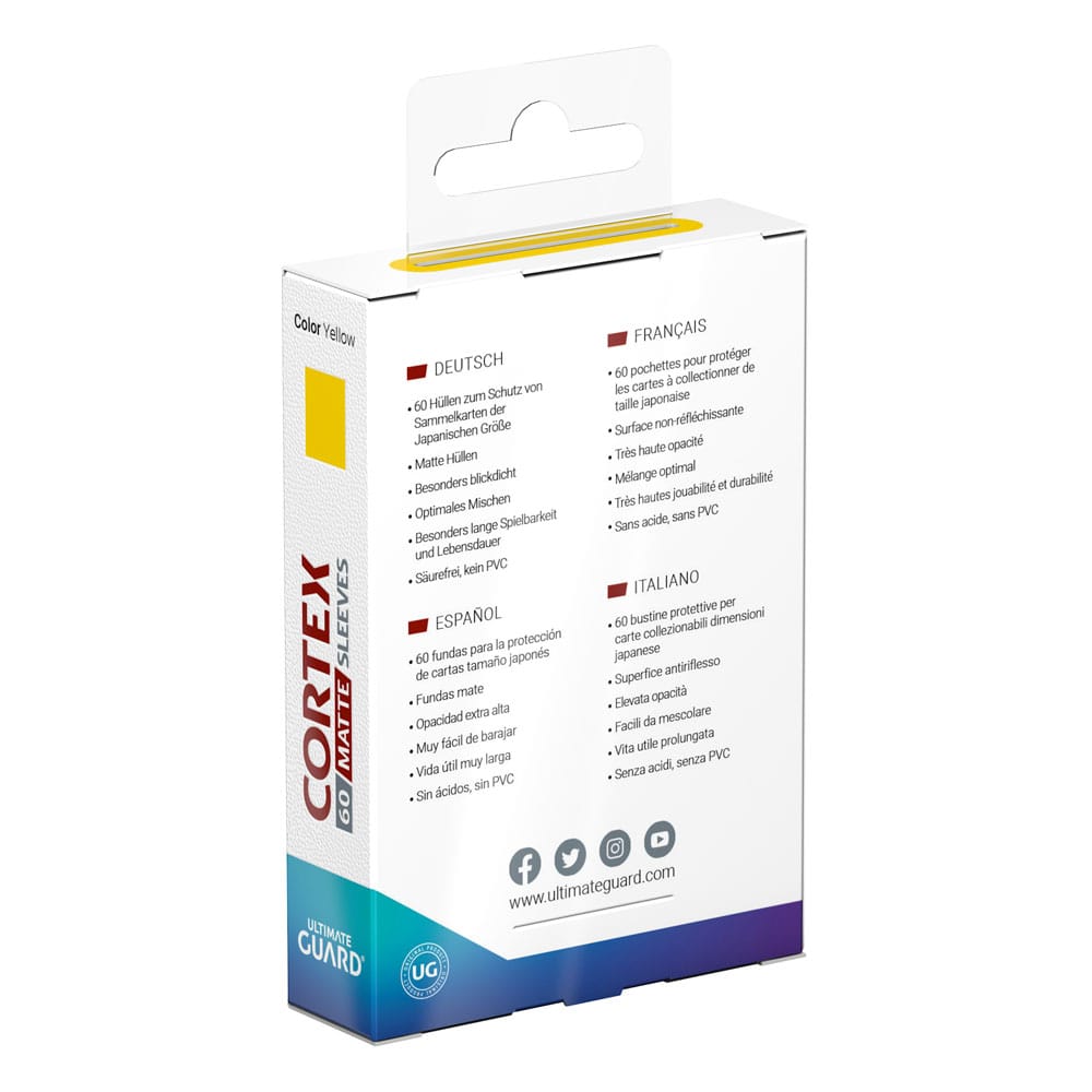 Ultimate Guard Cortex Sleeves Japanische Größe Matte Yellow (60)