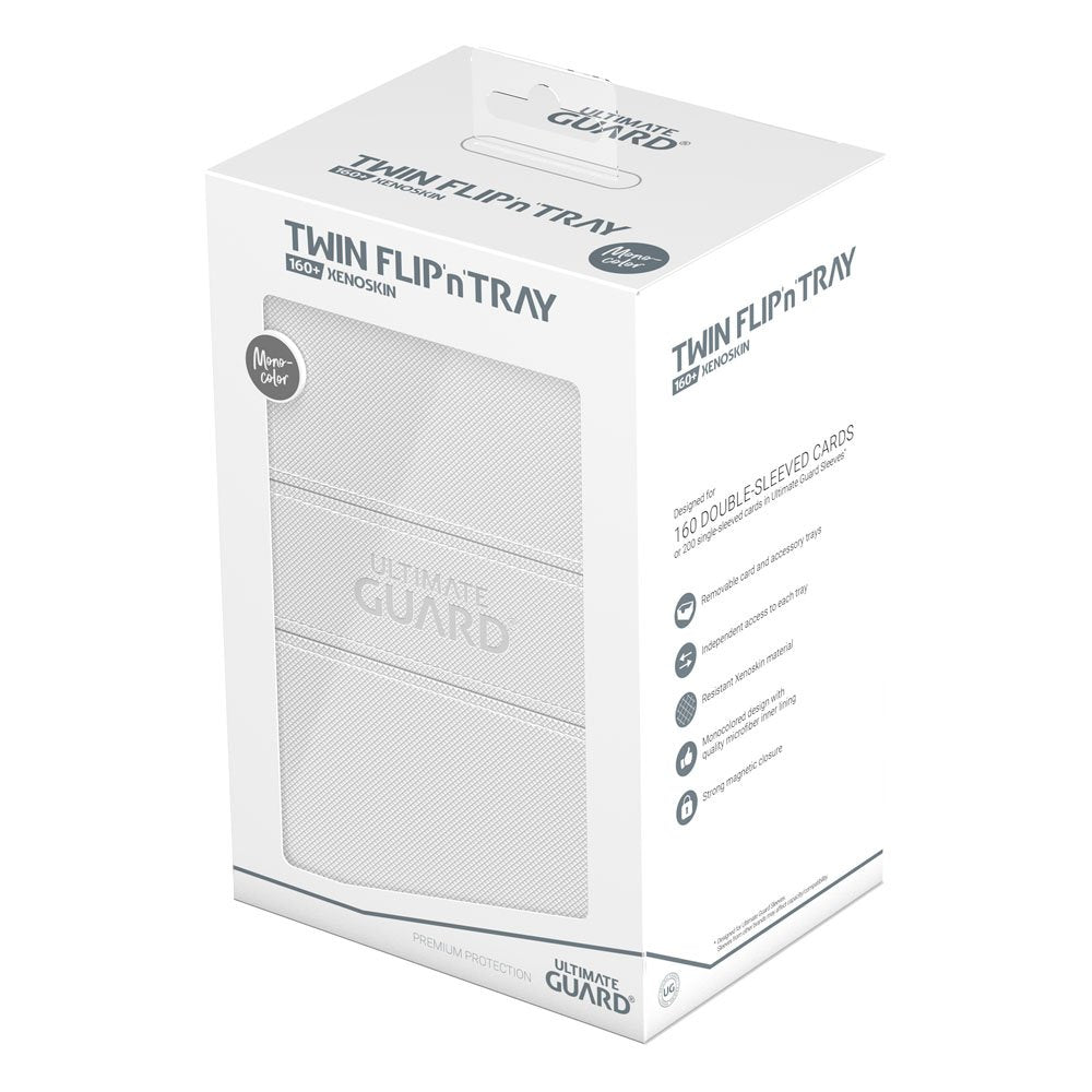 Ultimate Guard Twin Flip`n`Tray 160+ XenoSkin Monocolor Weiß