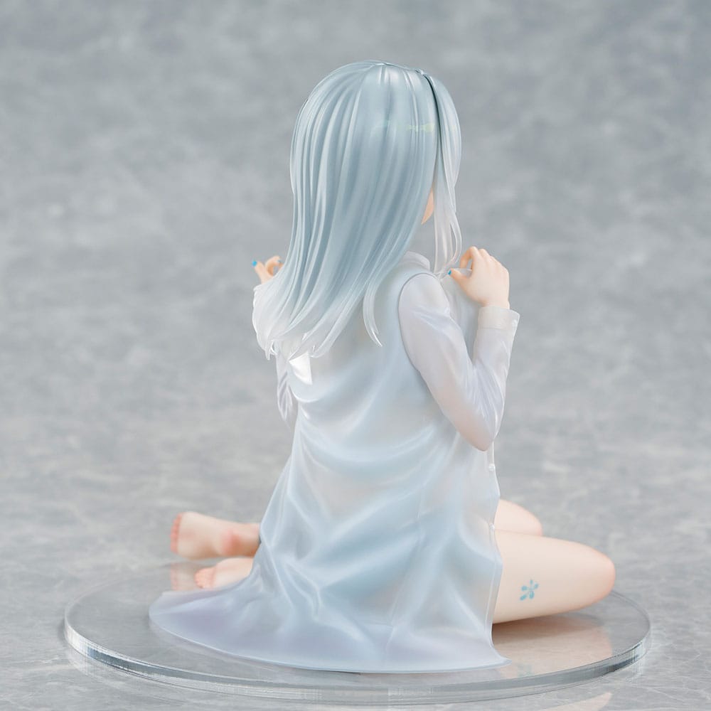 Original Character PVC Statue 1/7 Silver-Haired Girl Sky Blue Morning Special Outfit Ver. by Fuumi Illustration 16 cm