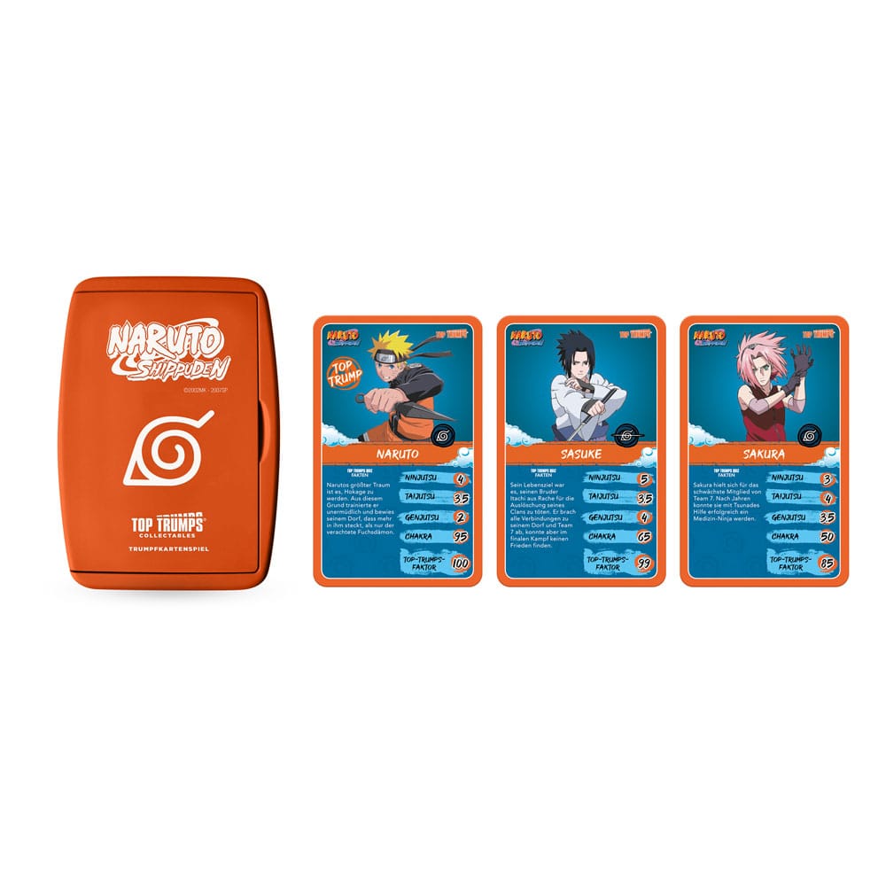 Naruto Shippuden Collectibles Kartenspiel Top Trumps Quiz Anime Collectible *Deutsche Version*