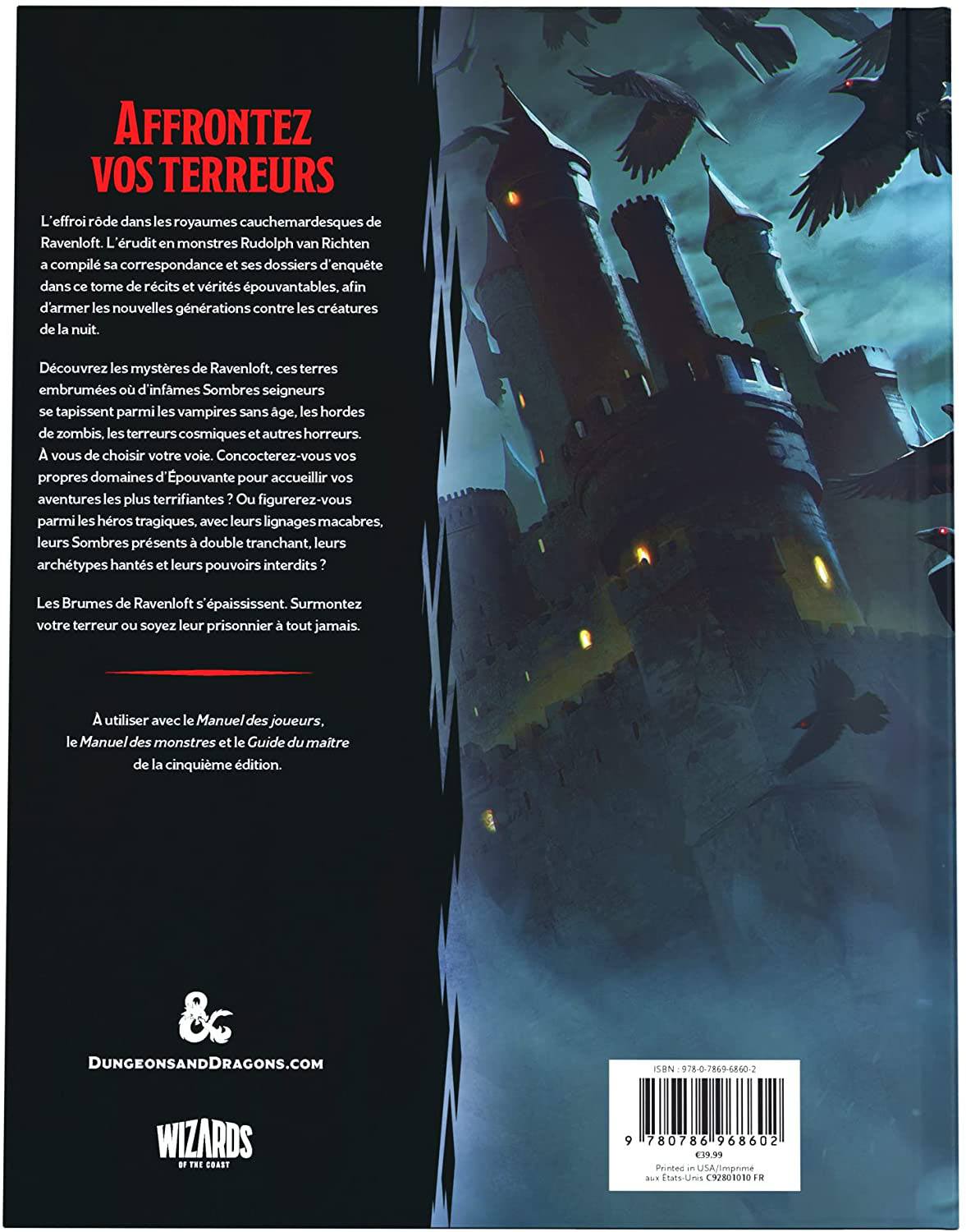 Dungeons & Dragons RPG Le Guide de Van Richten sur Ravenloft französisch