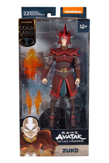 Avatar - Der Herr der Elemente Actionfigur Prince Zuko Helmeted (Gold Series) 18 cm