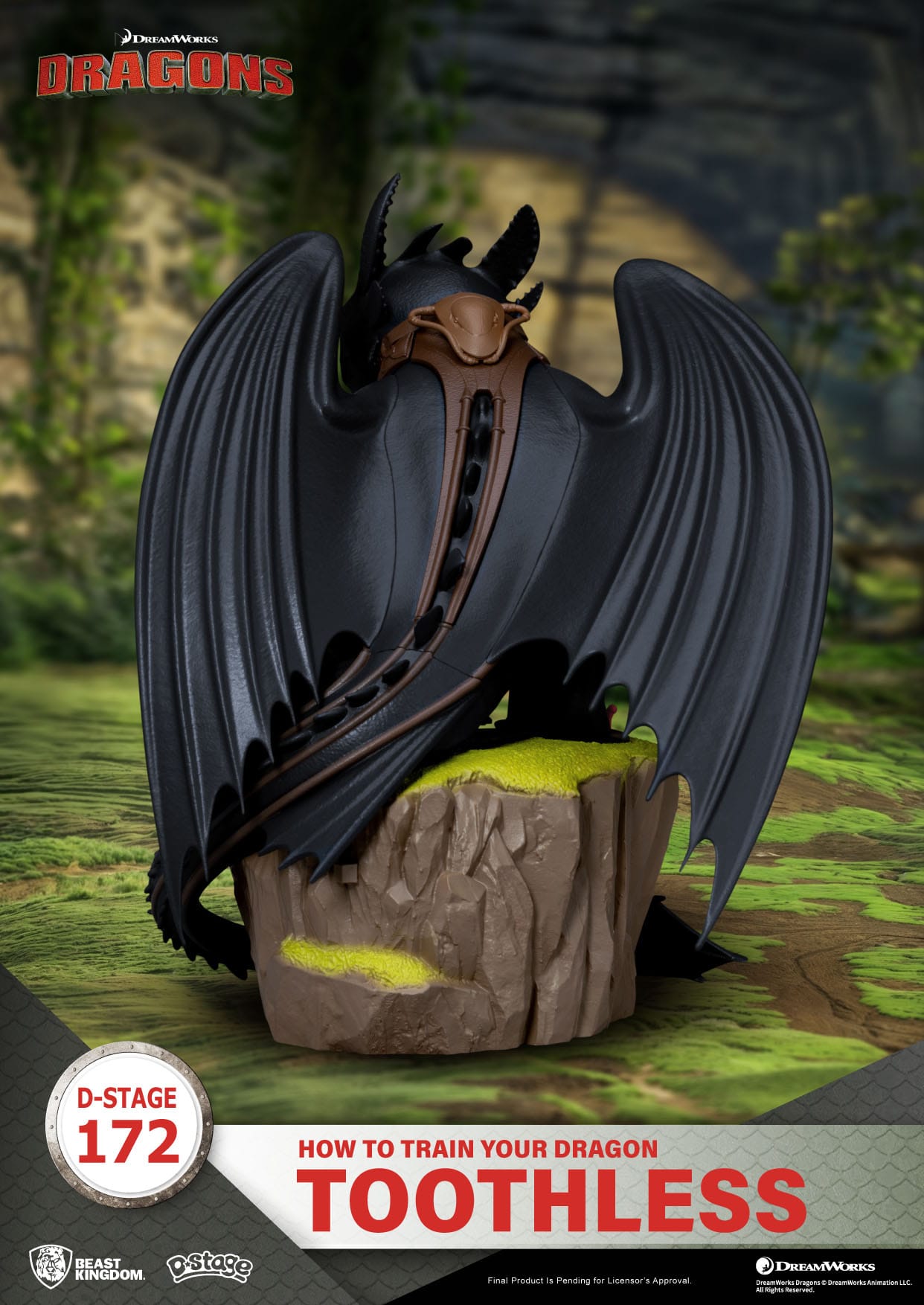 Drachenzähmen leicht gemacht D-Stage PVC Diorama Ohnezahn Statue 14 cm