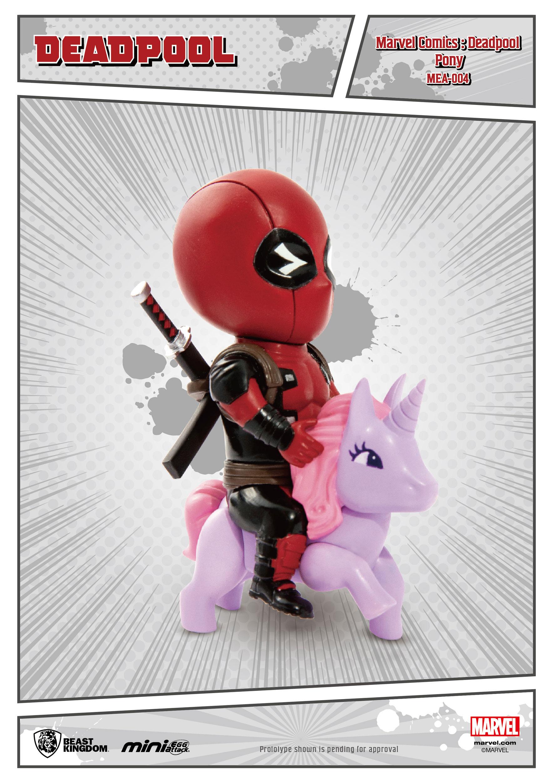 Marvel Comics Mini Egg Attack Figur Deadpool Pony 9 cm