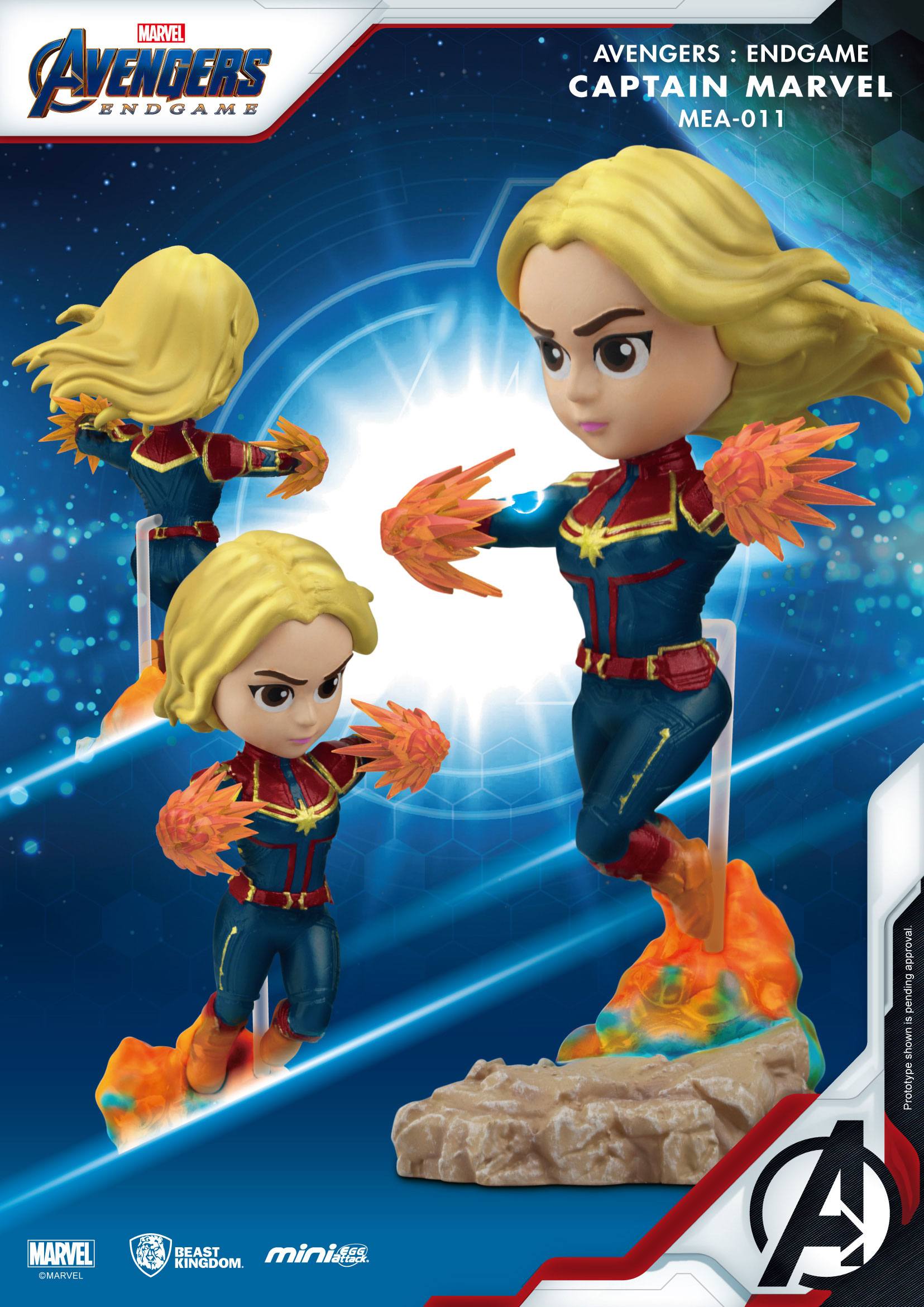 Avengers: Endgame Mini Egg Attack Figur Captain Marvel 10 cm