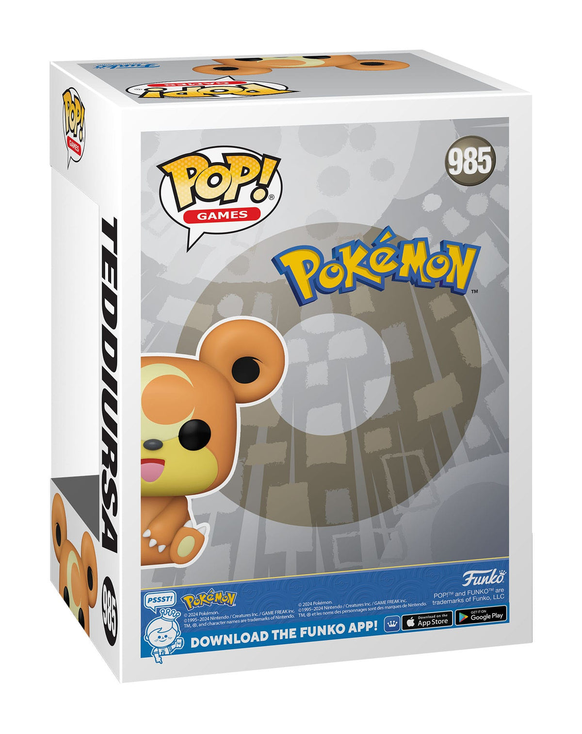 Pokemon POP! Games Vinyl Figur Teddiursa (EMEA) 9 cm