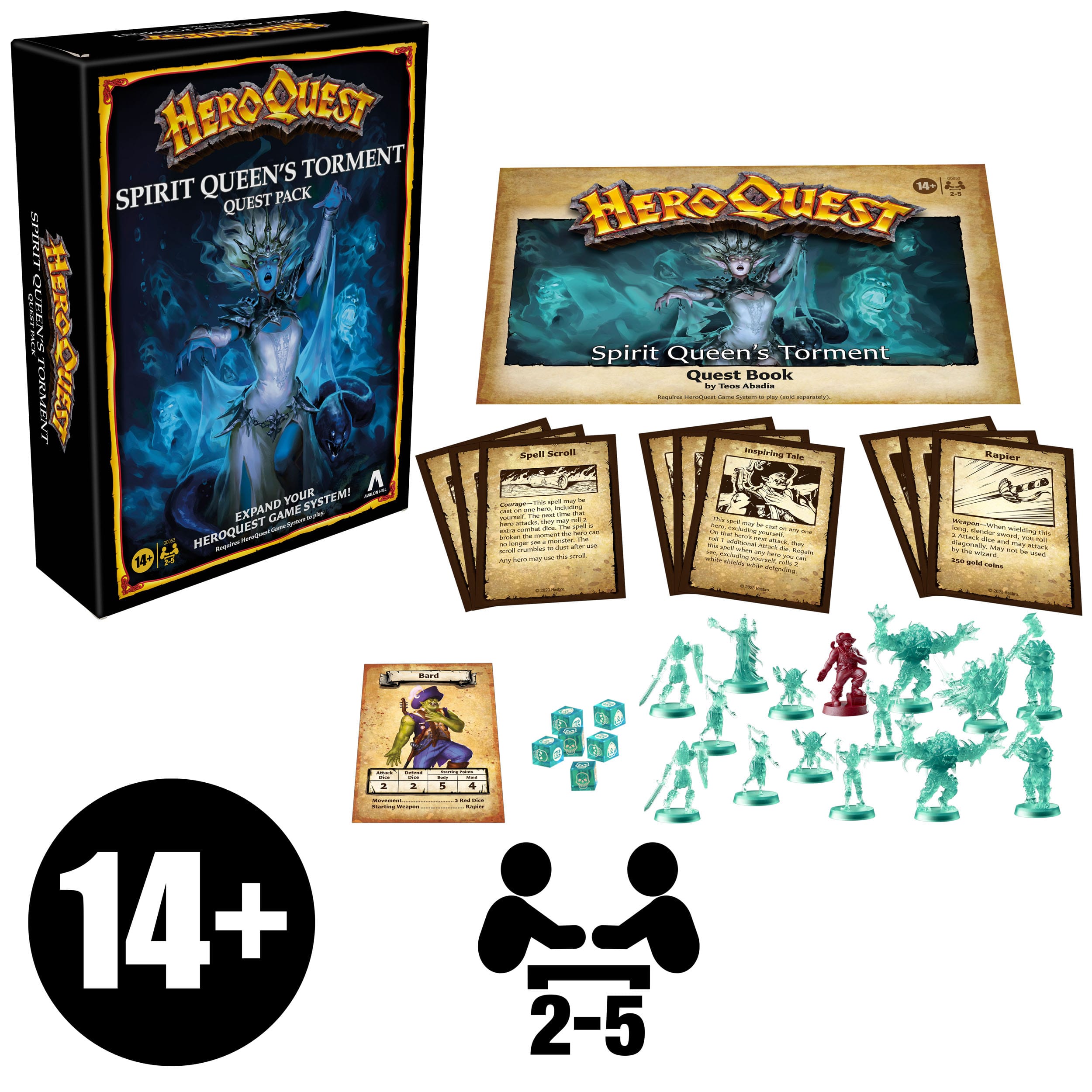 HeroQuest Brettspiel-Erweiterung Spirit Queen's Torment Abenteuerpack *Englische Version*