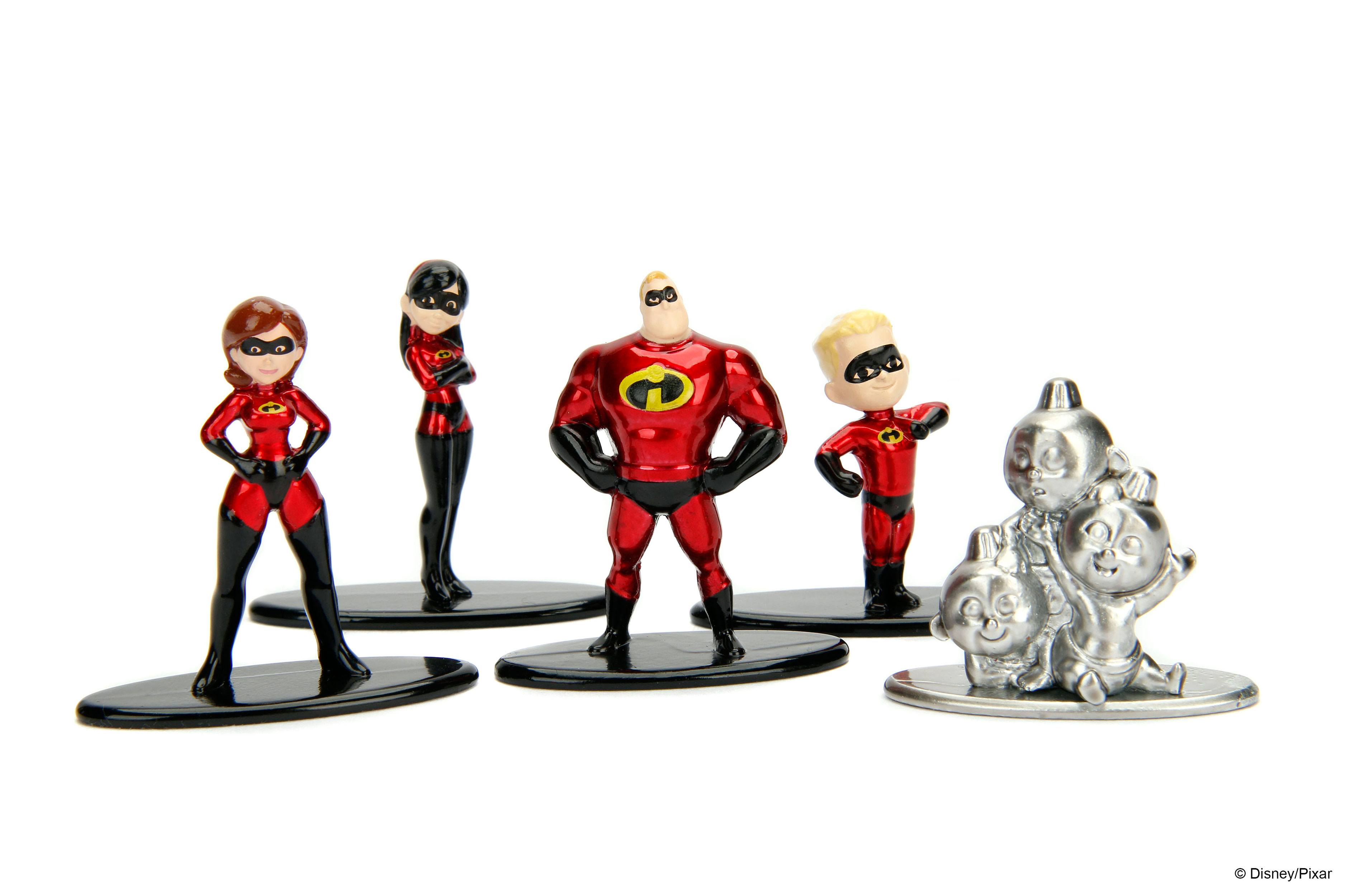 Disney Nano Metalfigs Diecast Minifiguren 5-er Pack Incredibles 2 4 cm